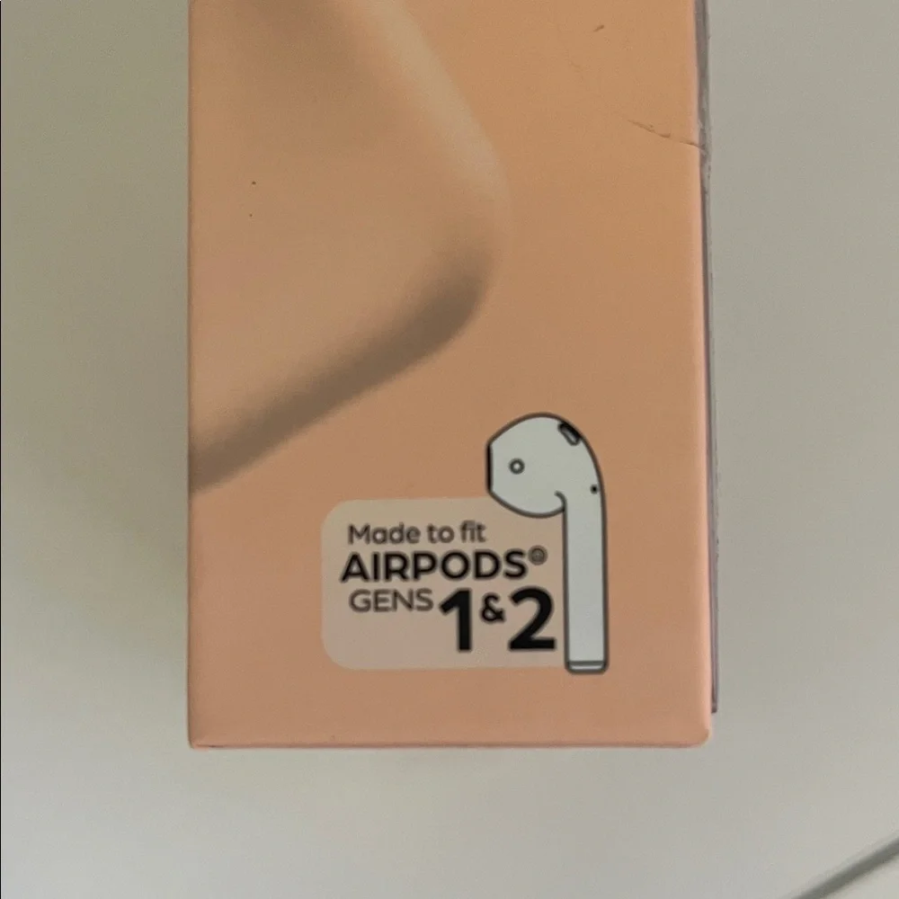 Hype Blush Pink AirPods Carrying Case with Gold Carabiner